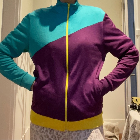 Top man colourful zip jacket size s - Picture 3 of 5